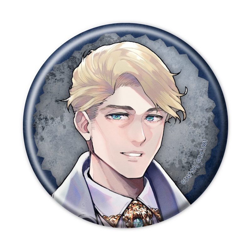 缶バッジ 純潔と鉄血 01 マクシミリアン(公式イラスト) (Can Badge "Virgin And Iron Blood" 01 Maximilian (Official Illustration))