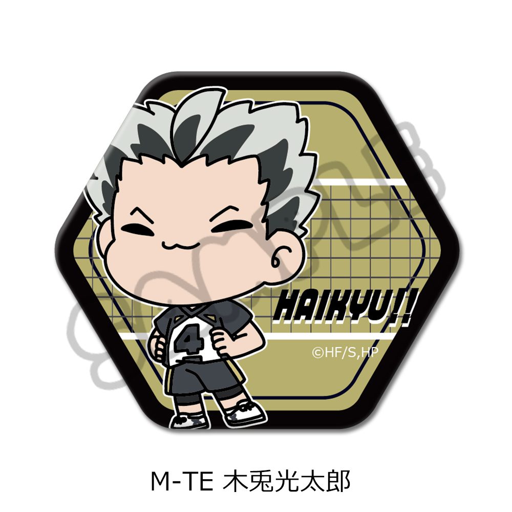 ハイキュー!! 第9弾 六角形缶バッジ(mochocho) M-TE 木兎光太郎 ("Haikyu!!" Vol. 9 Hexagonal Can Badge (mochocho) M-TE Bokuto Kotaro)