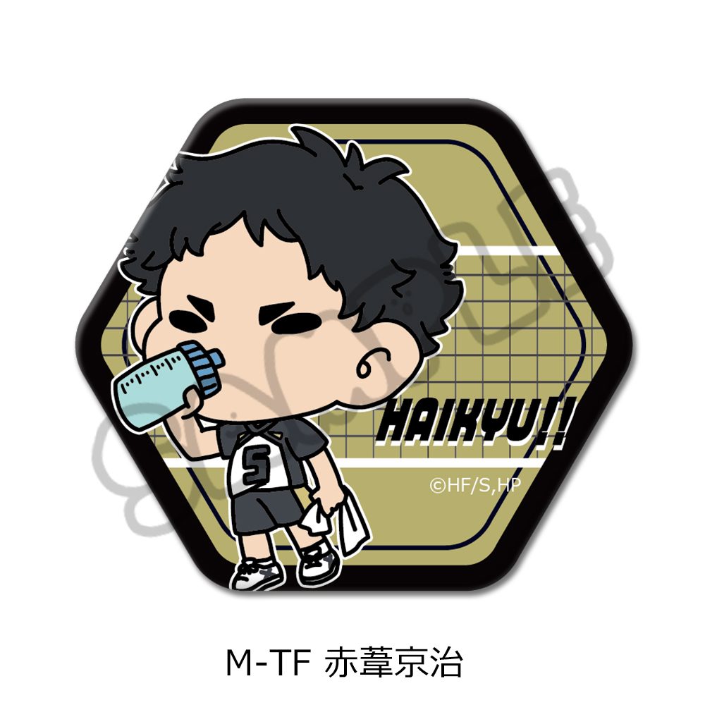 ハイキュー!! 第9弾 六角形缶バッジ(mochocho) M-TF 赤葦京治 ("Haikyu!!" Vol. 9 Hexagonal Can Badge (mochocho) M-TF Akaashi Keiji)