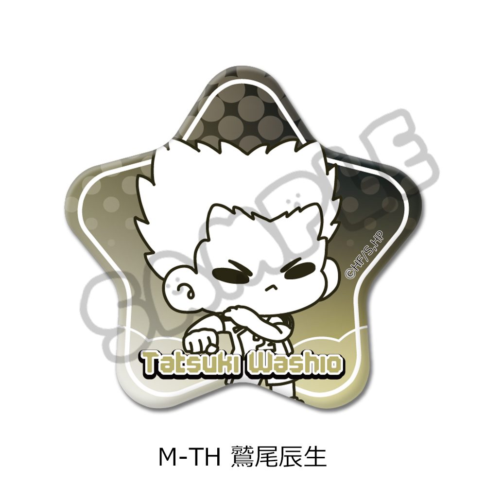 ハイキュー!! 第9弾 星型缶バッジ(mochocho) M-TH 鷲尾辰生 ("Haikyu!!" Vol. 9 Star Can Badge (mochocho) M-TH Washio Tatsuki)