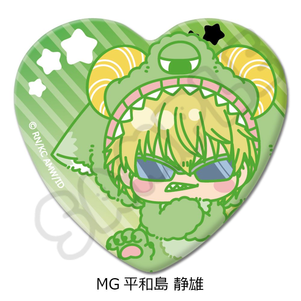 デュラララ!!×2 ハート型缶バッジ MG 平和島静雄 ("Durarara!!x2" Heart Can Badge MG Heiwajima Shizuo)