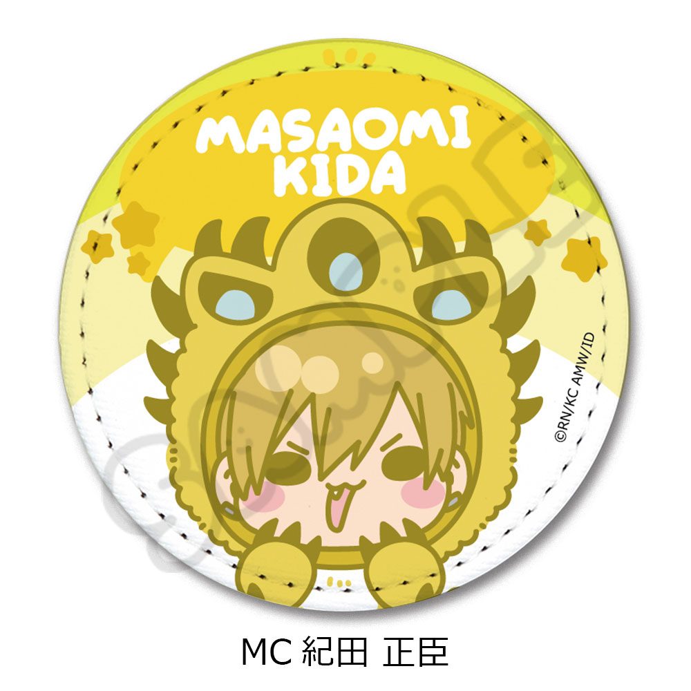 デュラララ!!×2 レザーバッジ(丸形) MC 紀田正臣 ("Durarara!!x2" Leather Badge (Round) MC Kida Masaomi)