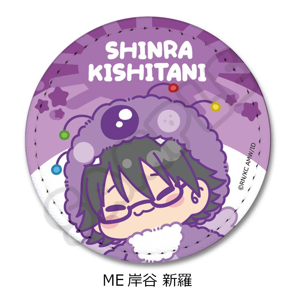 デュラララ!!×2 レザーバッジ(丸形) ME 岸谷新羅 ("Durarara!!x2" Leather Badge (Round) ME Kishitani Shinra)