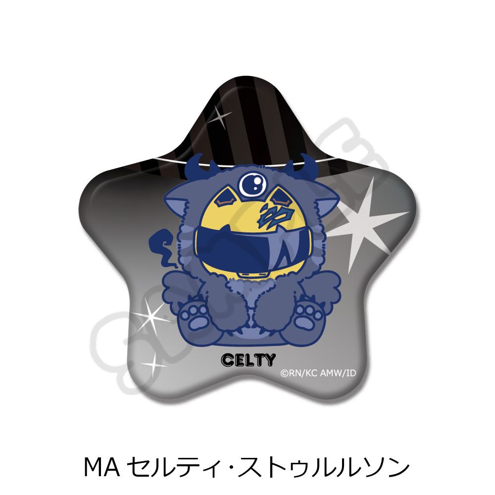 デュラララ!!×2 星型缶バッジ MA セルティ・ストゥルルソン ("Durarara!!x2" Star Can Badge MA Celty Sturluson)