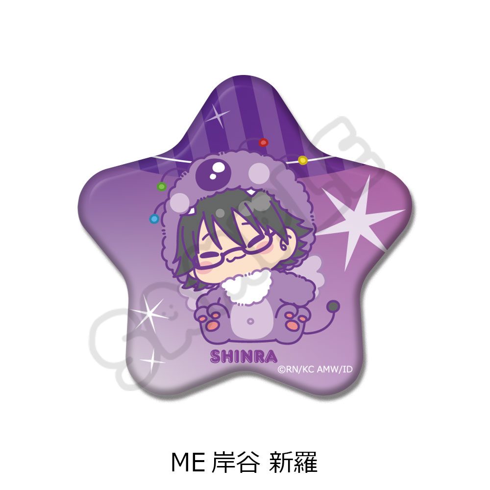 デュラララ!!×2 星型缶バッジ ME 岸谷新羅 ("Durarara!!x2" Star Can Badge ME Kishitani Shinra)