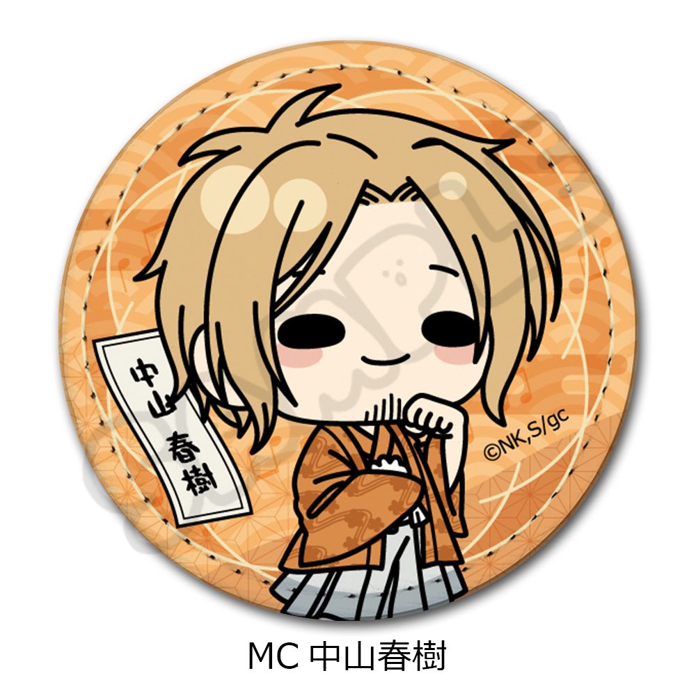 映画 ギヴン 海へ レザーバッジ(丸形) MC 中山春樹 ("Given The Movie: To the Sea" Leather Badge (Round) MC Nakayama Haruki)