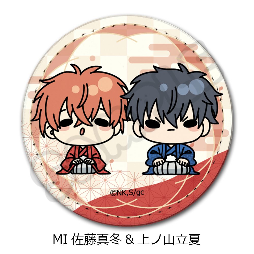 映画 ギヴン 海へ レザーバッジ(丸形) MI 佐藤真冬&上ノ山立夏 ("Given The Movie: To the Sea" Leather Badge (Round) MI Sato Mafuyu & Uenoyama Ritsuka)