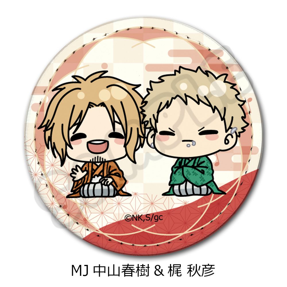 映画 ギヴン 海へ レザーバッジ(丸形) MJ 中山春樹&梶秋彦 ("Given The Movie: To the Sea" Leather Badge (Round) MJ Nakayama Haruki & Kaji Akihiko)