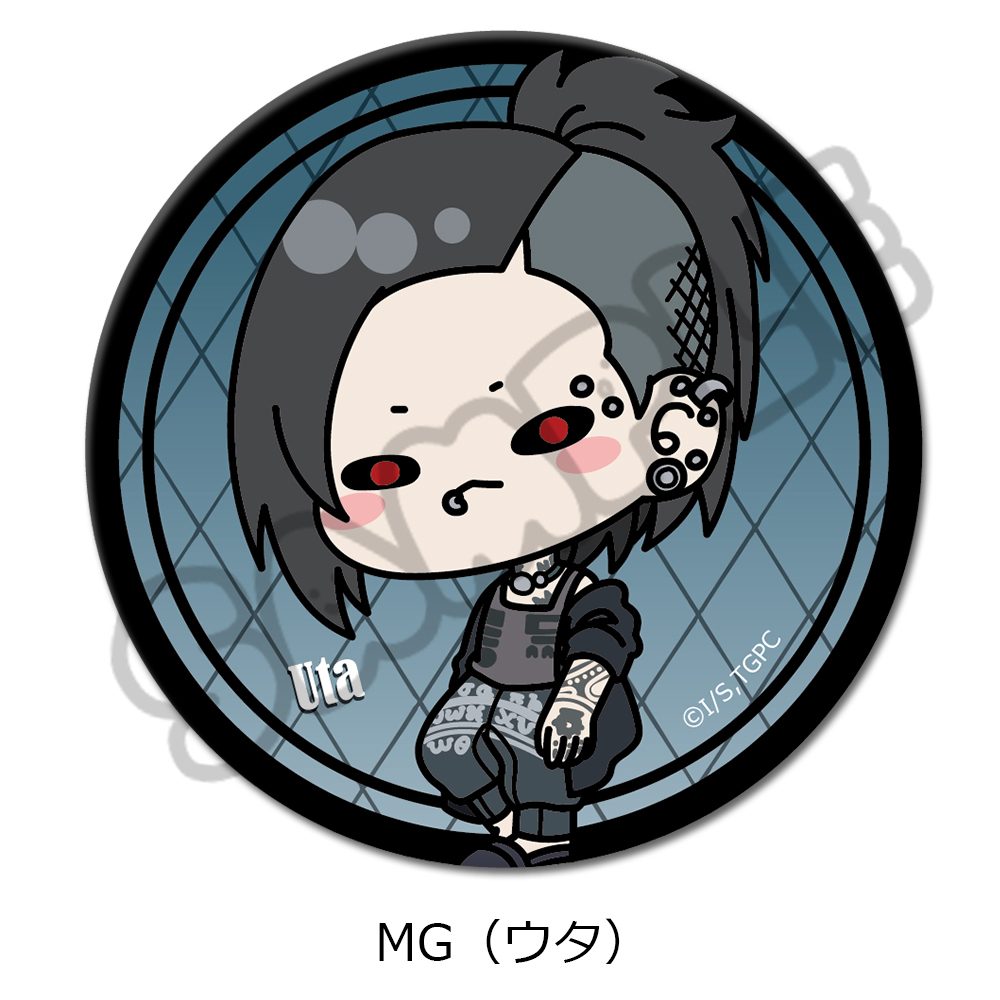 東京喰種トーキョーグール 3way缶バッジ MG ウタ ("Tokyo Ghoul" 3 Way Can Badge MG Uta)