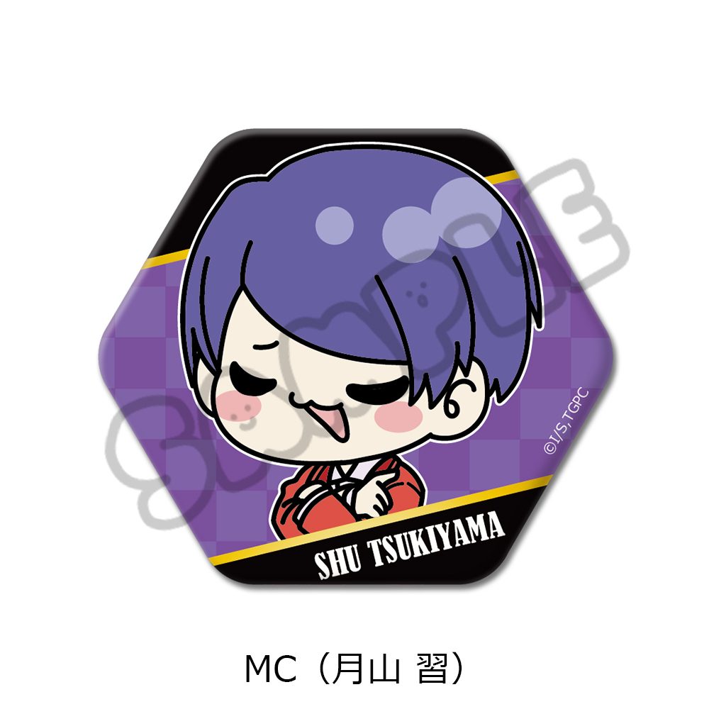 東京喰種トーキョーグール 六角形缶バッジ MC 月山習 ("Tokyo Ghoul" Hexagonal Can Badge MC Tsukiyama Shu)