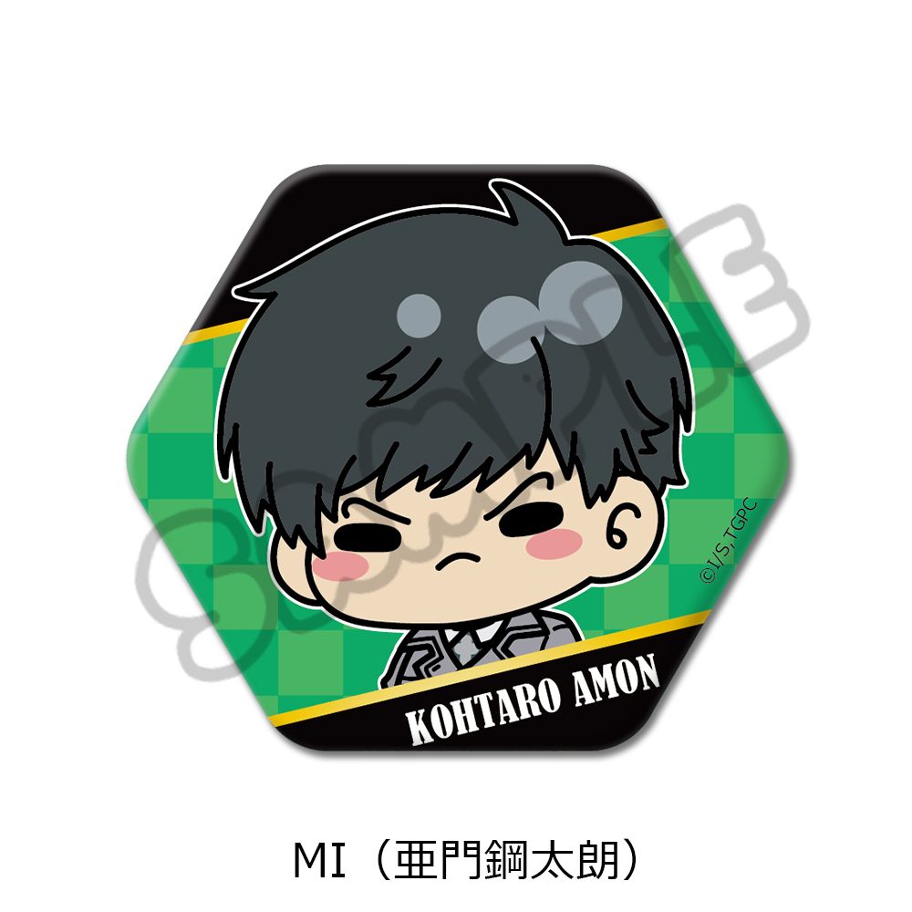 東京喰種トーキョーグール 六角形缶バッジ MI 亜門鋼太朗 ("Tokyo Ghoul" Hexagonal Can Badge MI Amon Kohtaro)