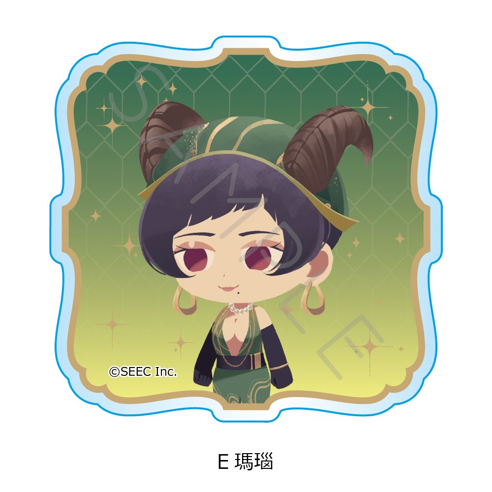 誰ソ彼ホテル -蕾- 3wayアクリルバッジ E 瑪瑙 ("Tasokare Hotel -Tsubomi-" 3 Way Acrylic Badge E Menou)