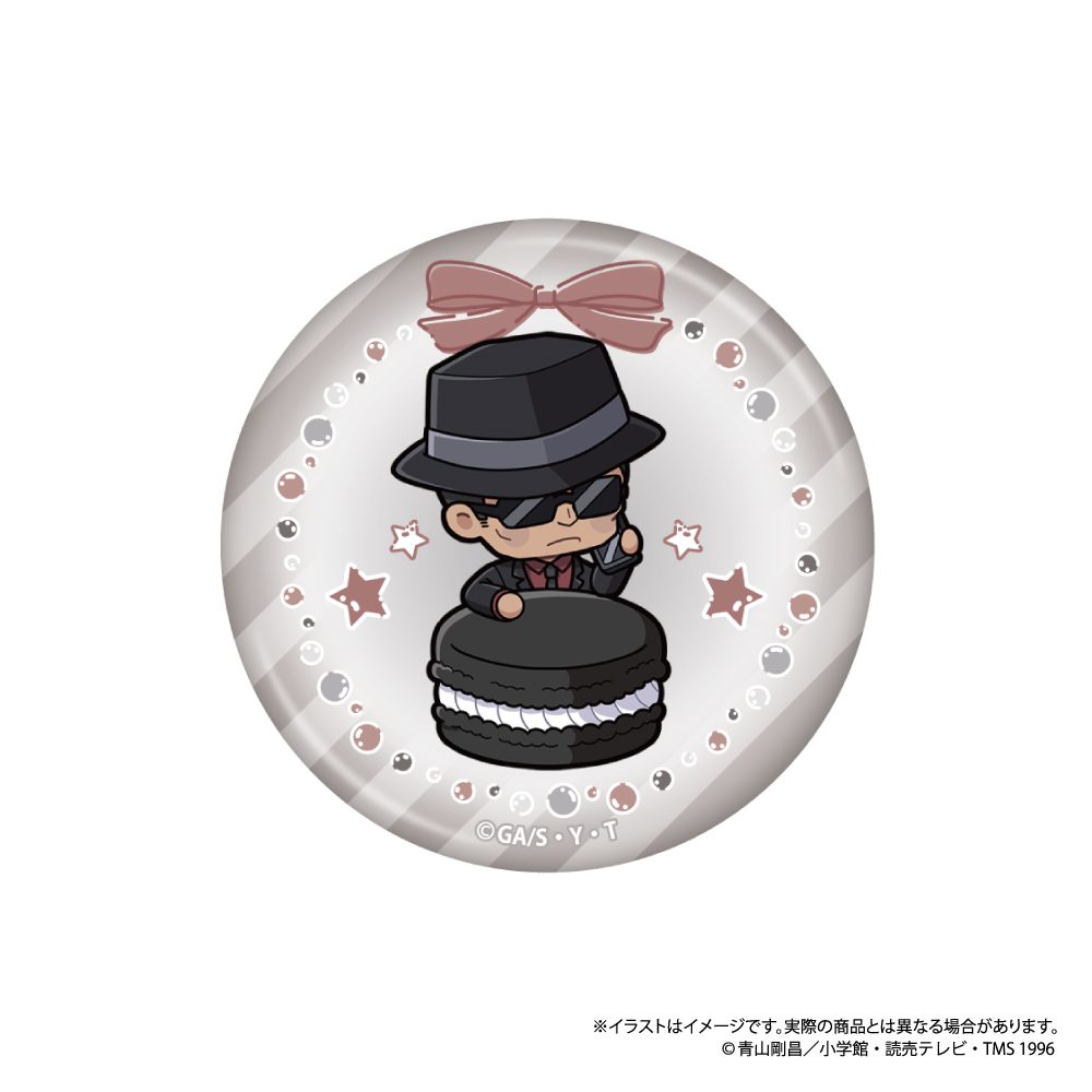 名探偵コナン 丸型缶バッジ ウォッカSD(マカロンVol.2) ("Detective Conan" Round Can Badge Vodka SD (Macaron Vol. 2))