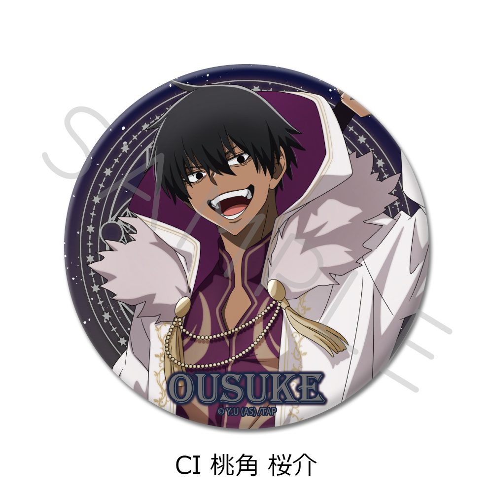 桃源暗鬼 第4弾 3way缶バッジ CI 桃角桜介 ("Tougen Anki" Vol. 4 3 Way Can Badge CI Momokado Ousuke)