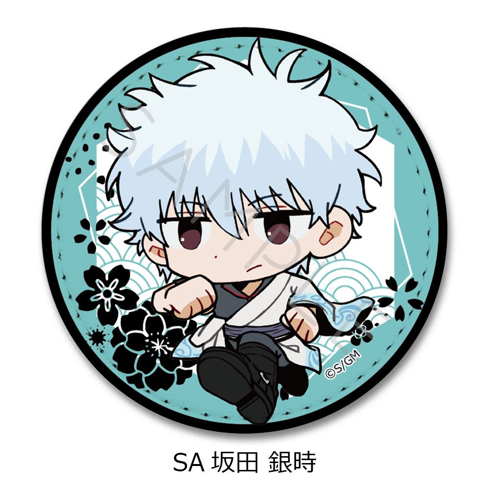新劇場版 銀魂 -吉原大炎上- レザーバッジ(ちぽっけシリーズ) SA 坂田銀時 ("New Gintama The Movie: -Yoshiwara in Flames-" Leather Badge (Chipokke Series) SA Sakata Gintoki)