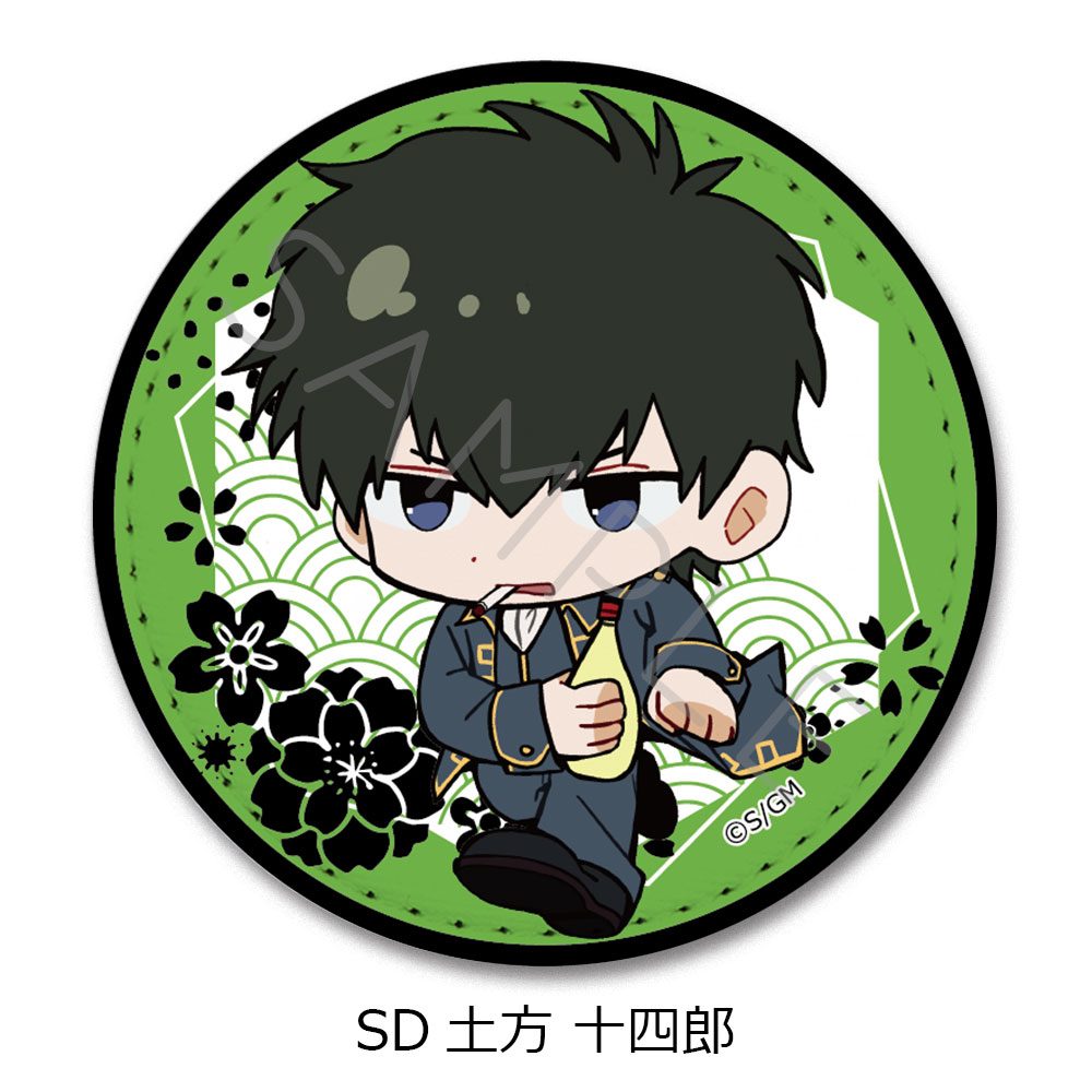 新劇場版 銀魂 -吉原大炎上- レザーバッジ(ちぽっけシリーズ) SD 土方十四郎 ("New Gintama The Movie: -Yoshiwara in Flames-" Leather Badge (Chipokke Series) SD Hijikata Toushirou)