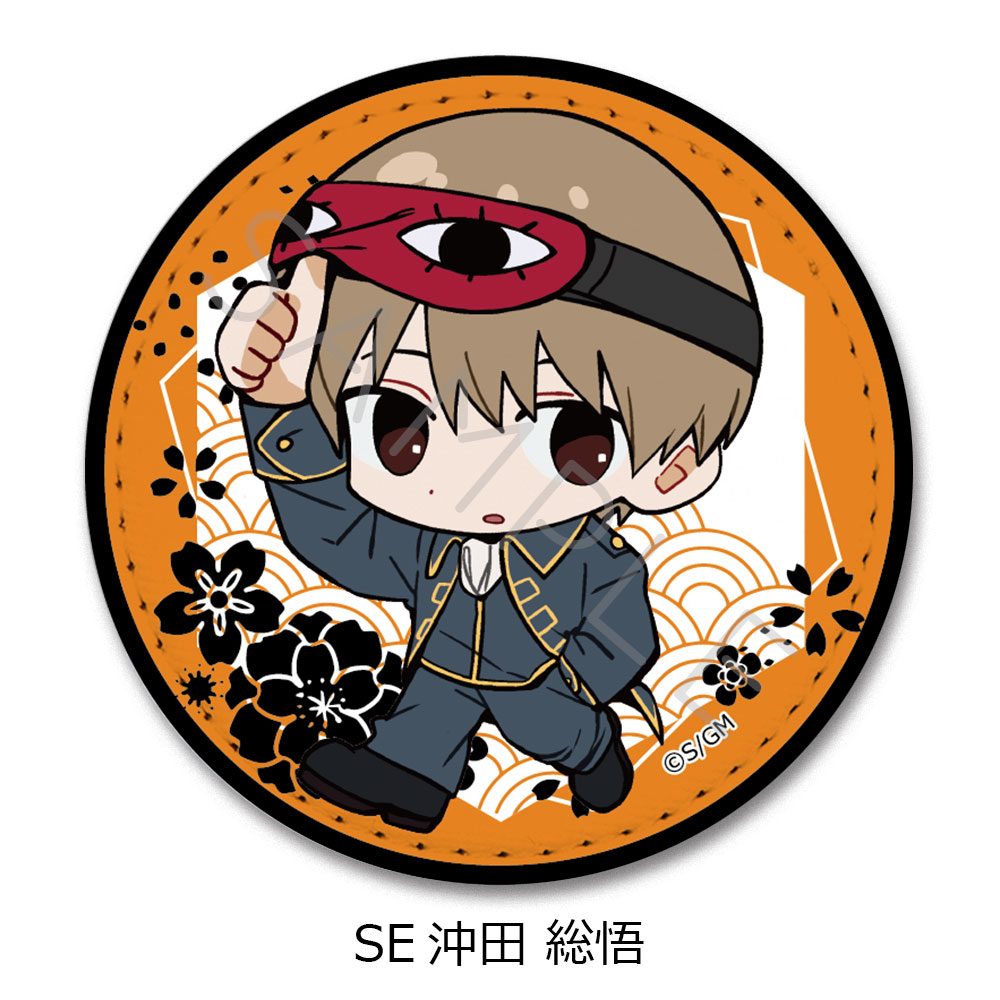 新劇場版 銀魂 -吉原大炎上- レザーバッジ(ちぽっけシリーズ) SE 沖田総悟 ("New Gintama The Movie: -Yoshiwara in Flames-" Leather Badge (Chipokke Series) SE Okita Sougo)