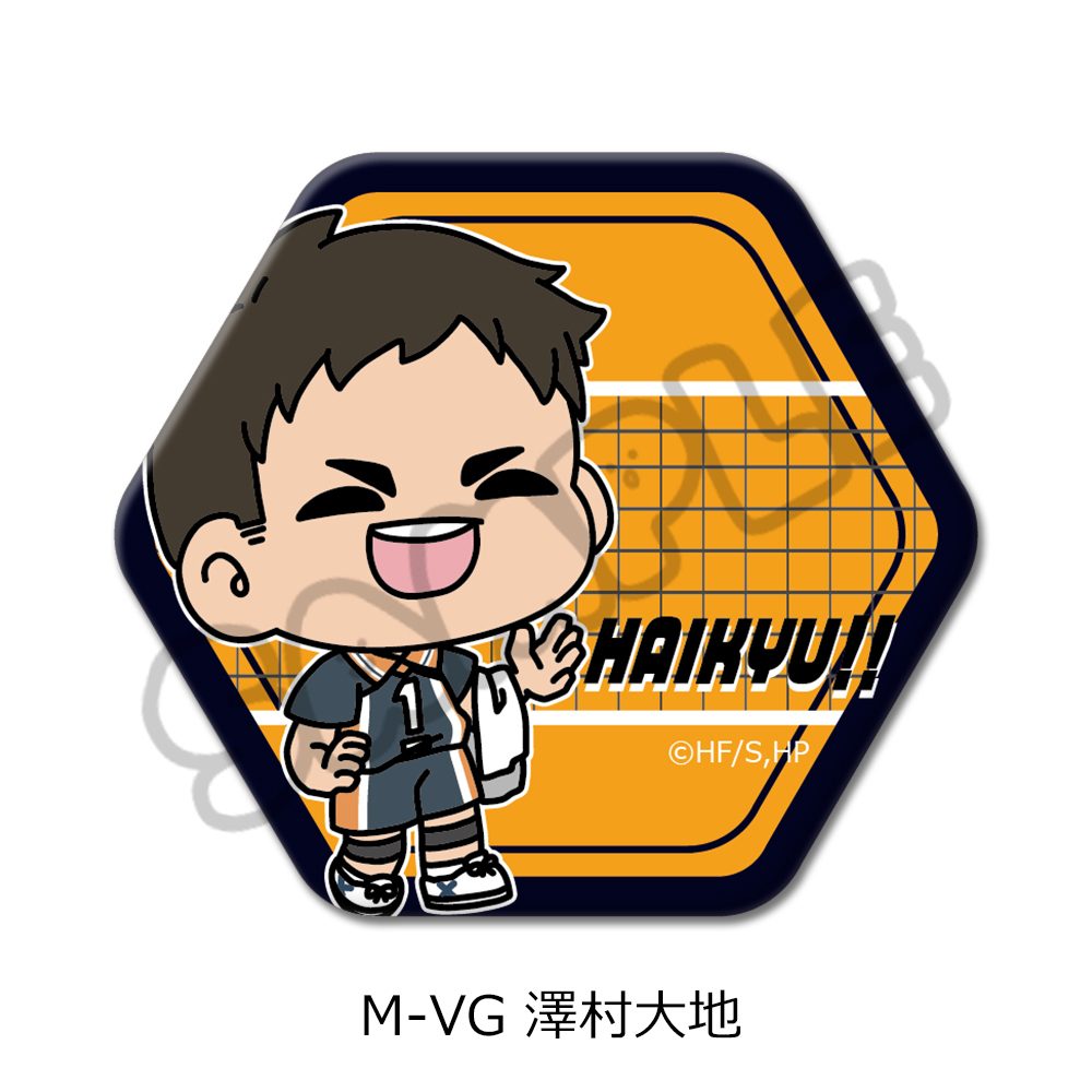 ハイキュー!! 第8弾 六角形缶バッジ(mochocho) M-VG 澤村大地 ("Haikyu!!" Vol. 8 Hexagonal Can Badge (mochocho) M-VG Sawamura Daichi)