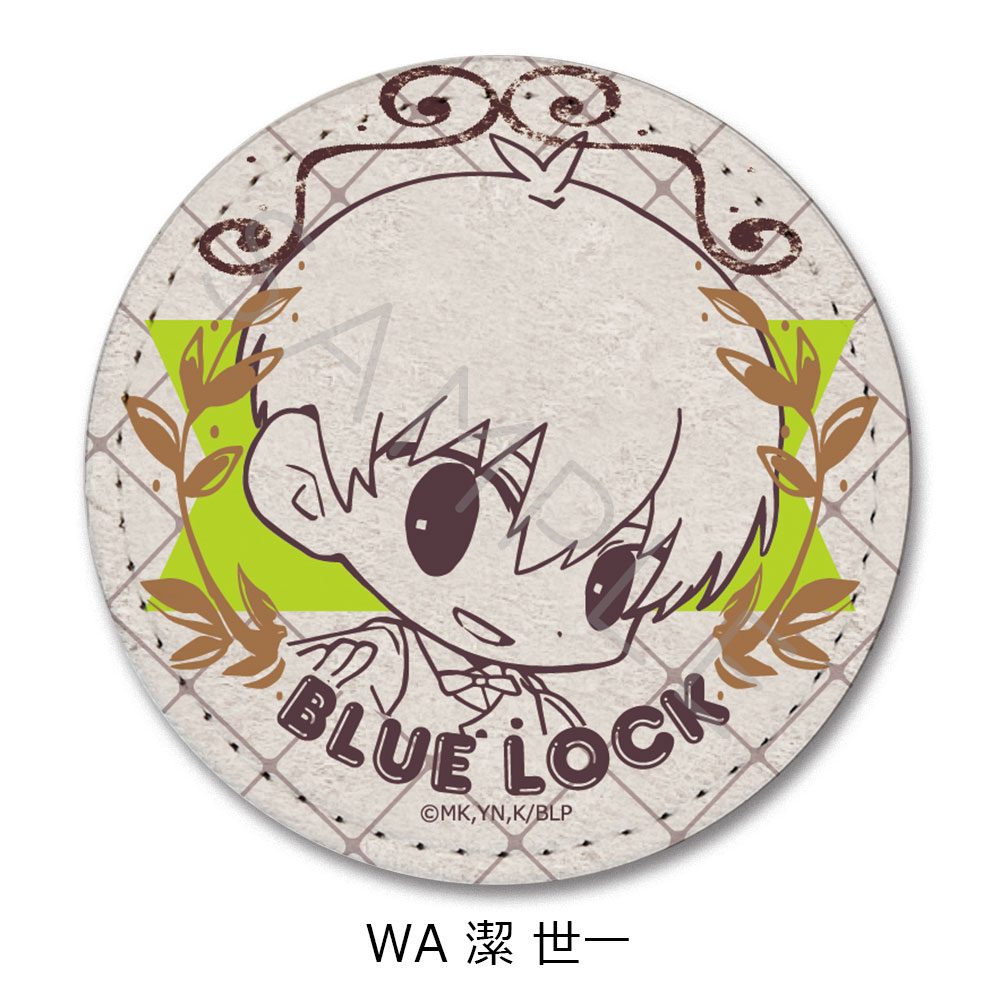 ブルーロック 第10弾 レザーバッジ(丸形) WA 潔世一 ("Blue Lock" Vol. 10 Leather Badge (Round) WA Isagi Yoichi)