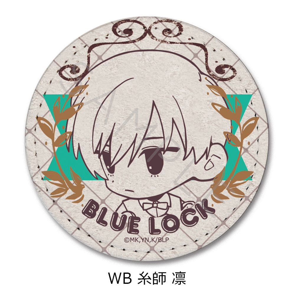 ブルーロック 第10弾 レザーバッジ(丸形) WB 糸師凛 ("Blue Lock" Vol. 10 Leather Badge (Round) WB Itoshi Rin)