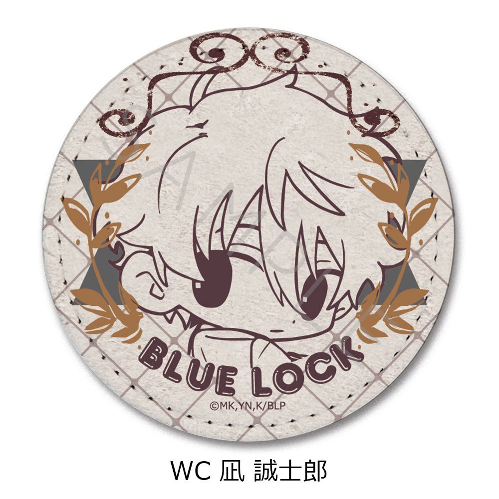 ブルーロック 第10弾 レザーバッジ(丸形) WC 凪誠士郎 ("Blue Lock" Vol. 10 Leather Badge (Round) WC Nagi Seishiro)
