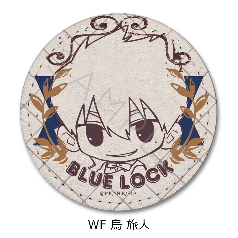 ブルーロック 第10弾 レザーバッジ(丸形) WF 烏旅人 ("Blue Lock" Vol. 10 Leather Badge (Round) WF Karasu Tabito)