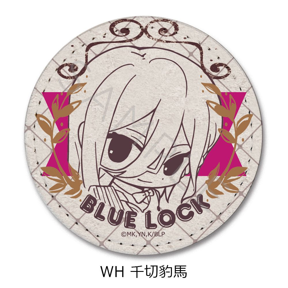 ブルーロック 第10弾 レザーバッジ(丸形) WH 千切豹馬 ("Blue Lock" Vol. 10 Leather Badge (Round) WH Chigiri Hyoma)
