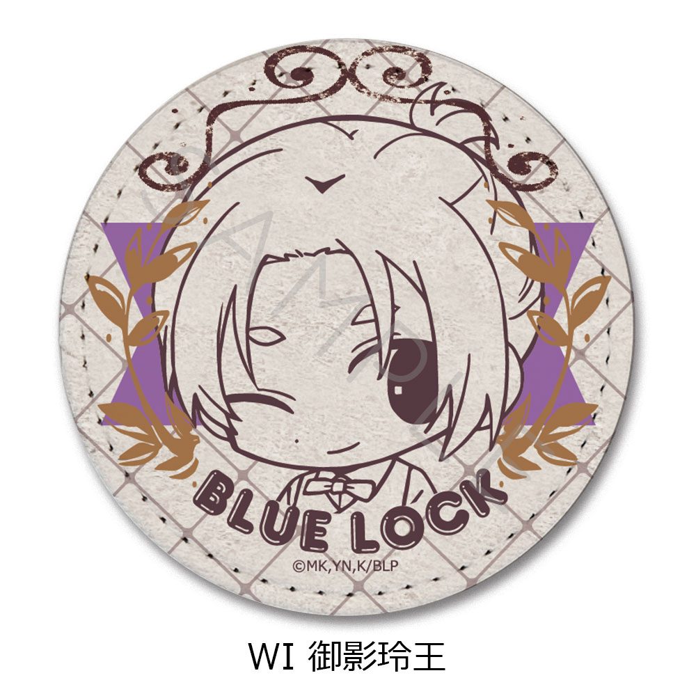 ブルーロック 第10弾 レザーバッジ(丸形) WI 御影玲王 ("Blue Lock" Vol. 10 Leather Badge (Round) WI Mikage Reo)
