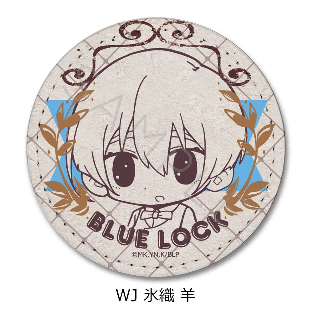 ブルーロック 第10弾 レザーバッジ(丸形) WJ 氷織羊 ("Blue Lock" Vol. 10 Leather Badge (Round) WJ Hiori Yo)