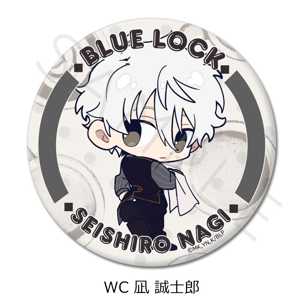 ブルーロック 第10弾 丸形缶バッジ(75mm) WC 凪誠士郎 ("Blue Lock" Vol. 10 Round Can Badge (75mm) WC Nagi Seishiro)