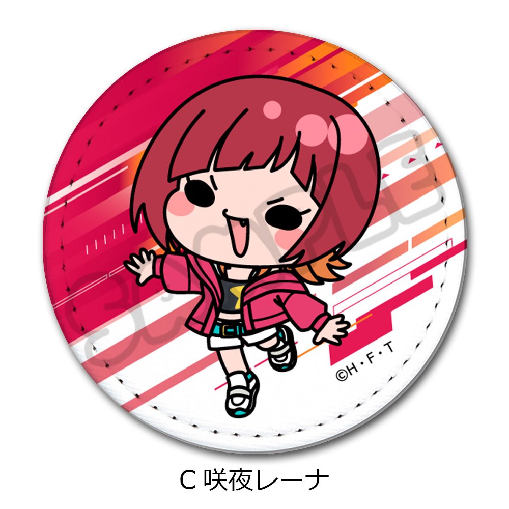 DIGIMON BEATBREAK レザーバッジ C 咲夜レーナ ("DIGIMON BEATBREAK" Leather Badge C Sakuya Reina)