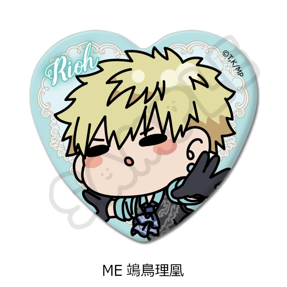 メダリスト ハート型缶バッジ ME 鴗鳥理凰 ("Medalist" Heart Can Badge ME Sonidori Rio)