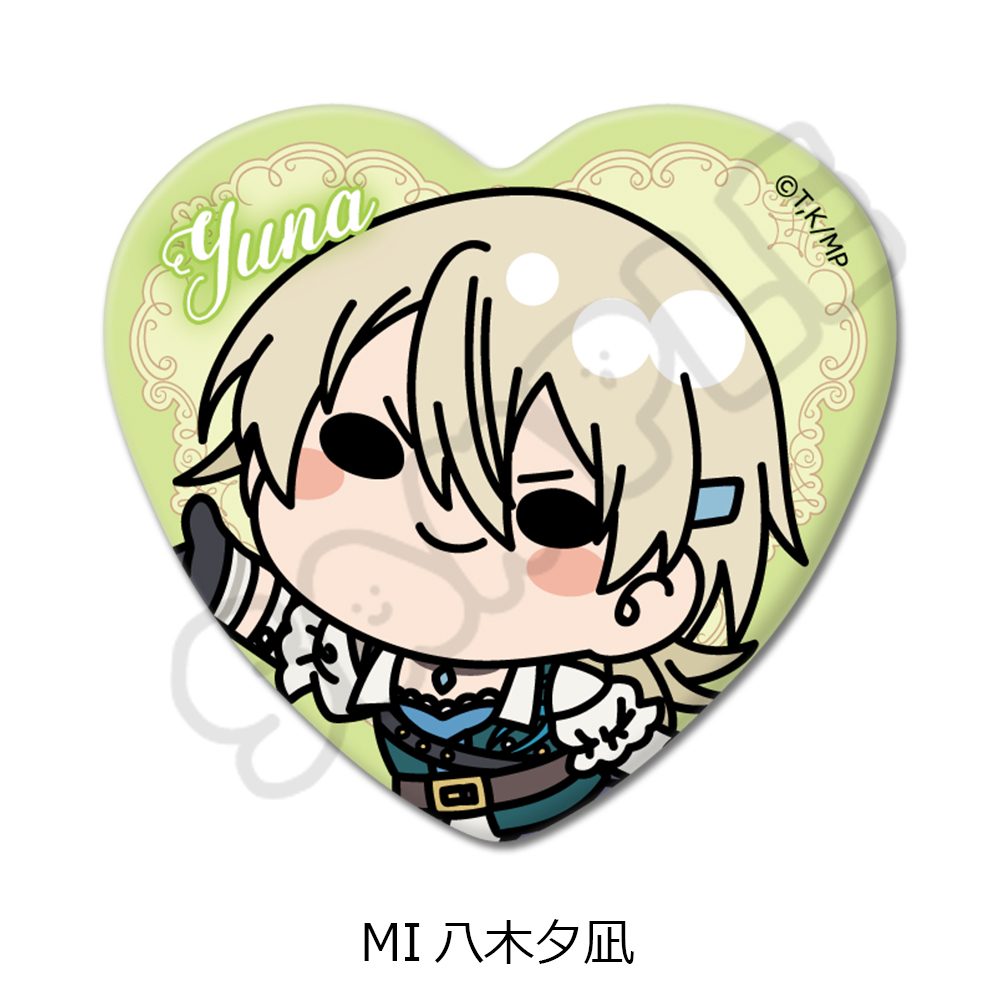メダリスト ハート型缶バッジ MI 八木夕凪 ("Medalist" Heart Can Badge MI Yagi Yuna)
