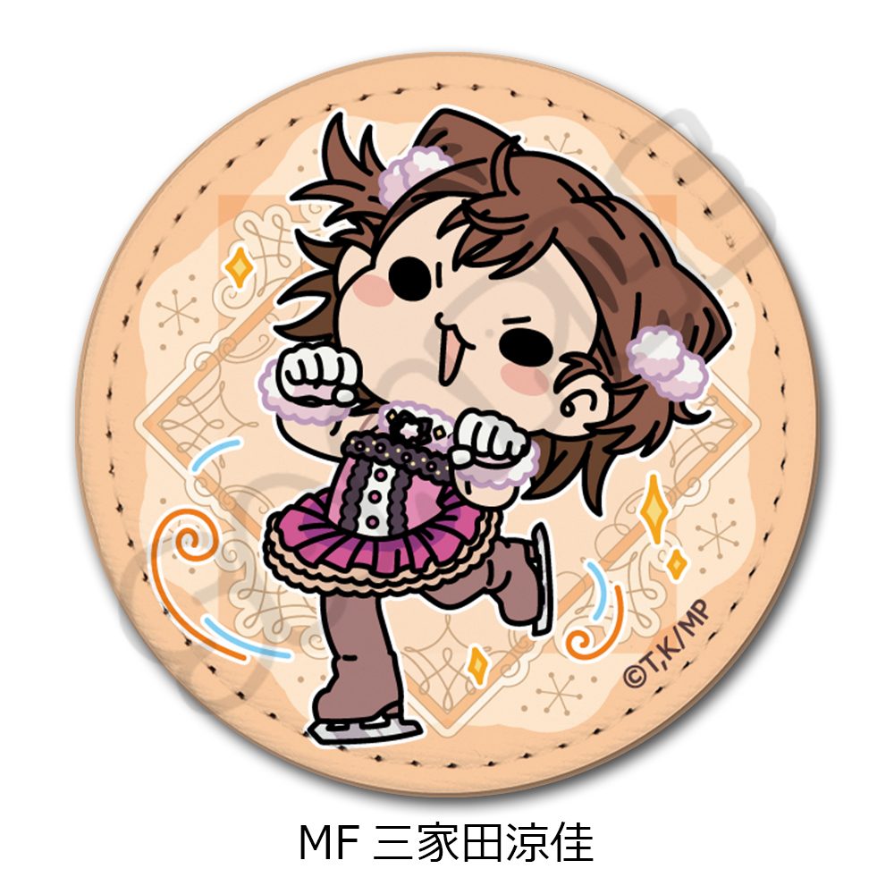 メダリスト レザーバッジ(丸形) MF 三家田涼佳 ("Medalist" Leather Badge (Round) MF Miketa Ryoka)