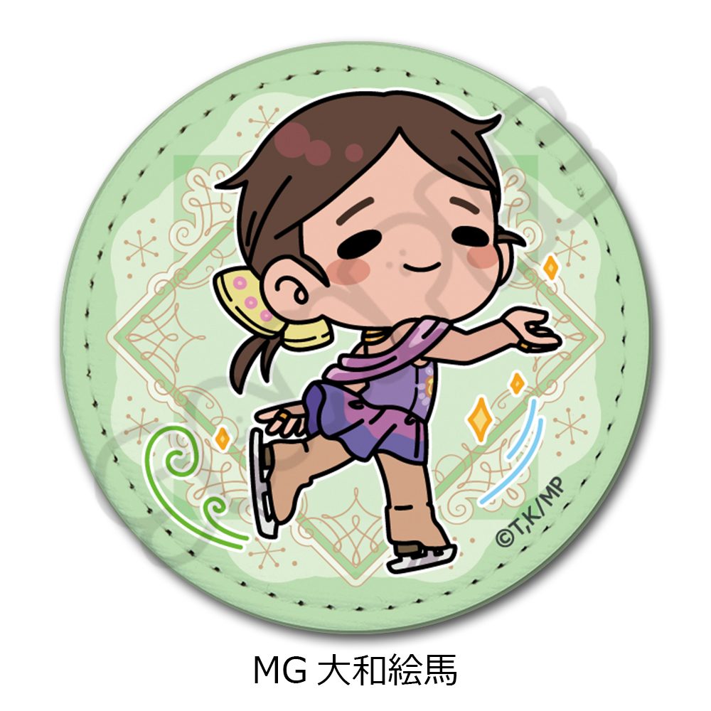 メダリスト レザーバッジ(丸形) MG 大和絵馬 ("Medalist" Leather Badge (Round) MG Yamato Ema)