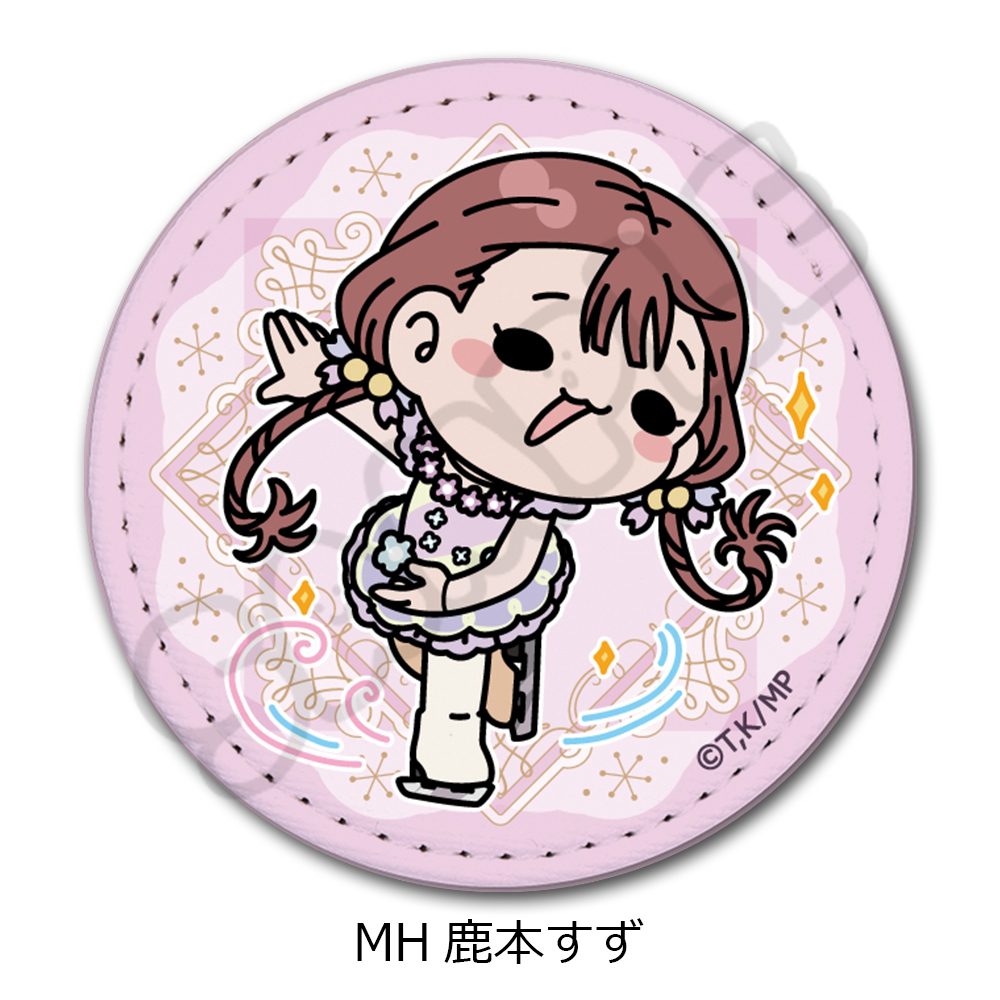 メダリスト レザーバッジ(丸形) MH 鹿本すず ("Medalist" Leather Badge (Round) MH Kamoto Suzu)