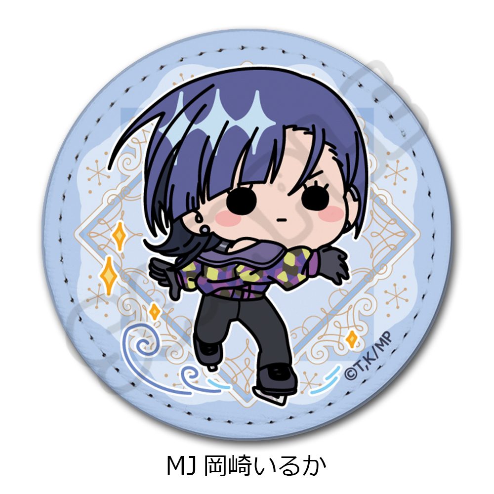 メダリスト レザーバッジ(丸形) MJ 岡崎いるか ("Medalist" Leather Badge (Round) MJ Okazaki Iruka)
