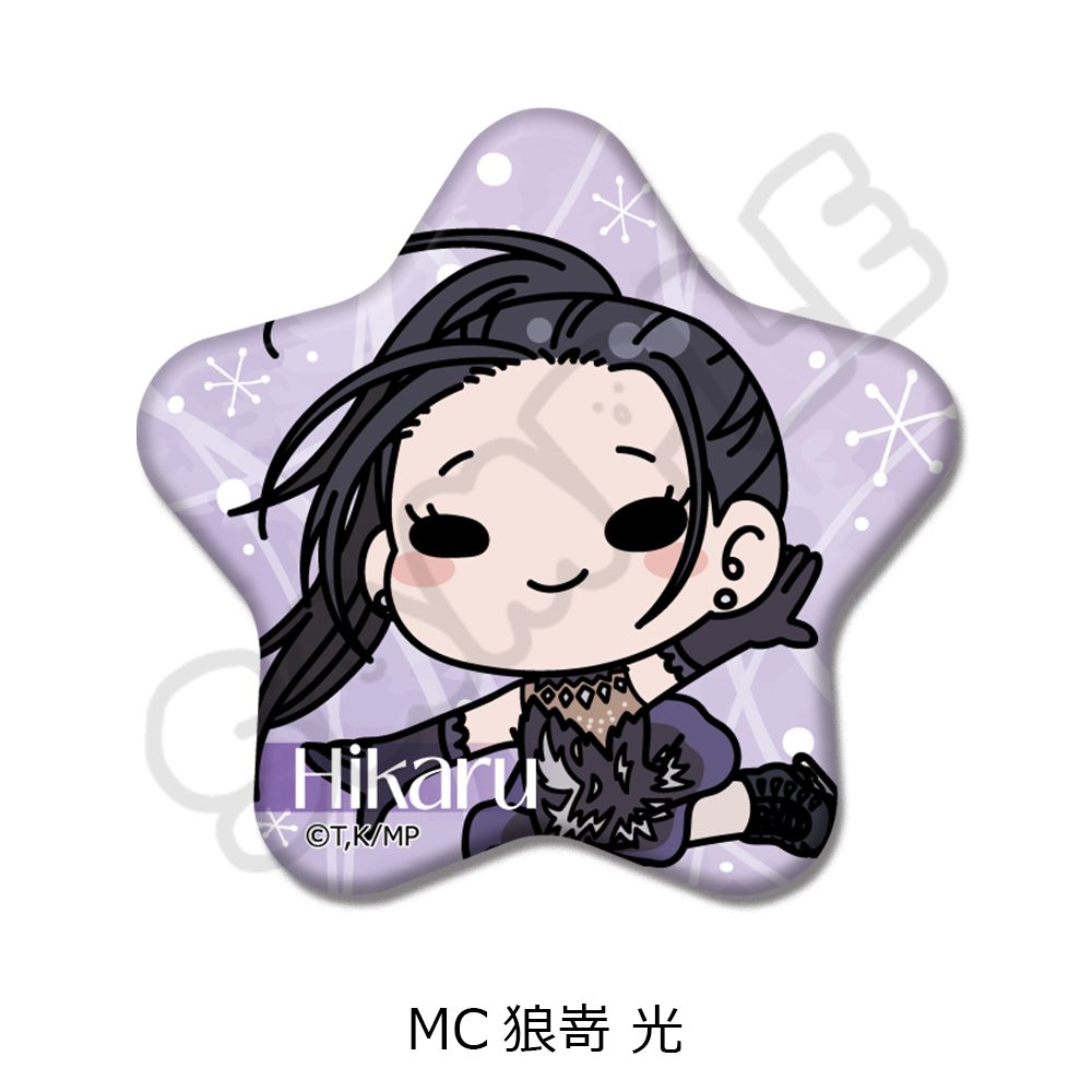 メダリスト 星型缶バッジ MC 狼嵜光 ("Medalist" Star Can Badge MC Kamisaki Hikaru)