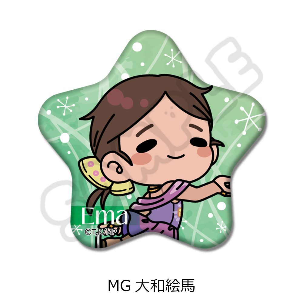 メダリスト 星型缶バッジ MG 大和絵馬 ("Medalist" Star Can Badge MG Yamato Ema)