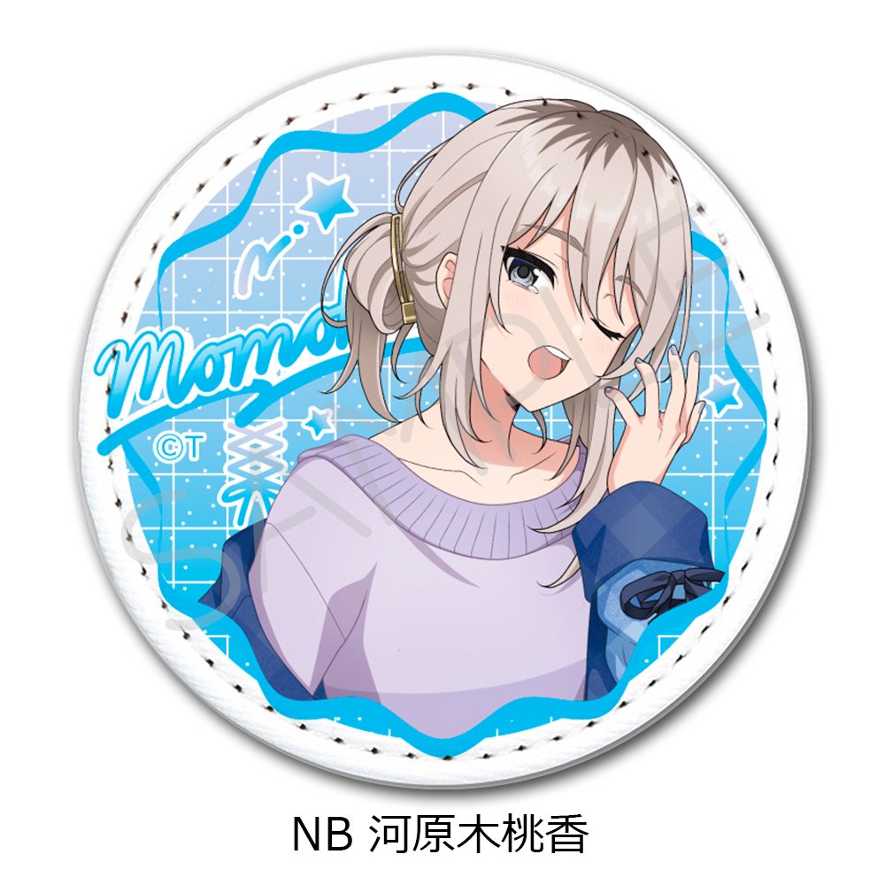 ガールズバンドクライ 第4弾 レザーバッジ(丸形) NB 河原木桃香 ("Girls Band Cry" Vol. 4 Leather Badge (Round) NB Kawaragi Momoka)