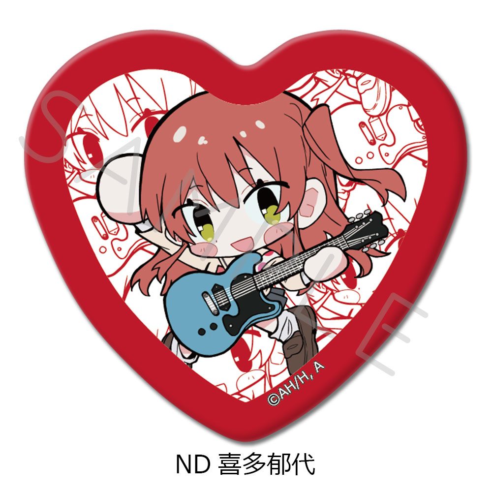 ぼっち・ざ・ろっく! 第4弾 ハート型缶バッジ ND 喜多郁代 ("Bocchi the Rock!" Vol. 4 Heart Can Badge ND Kita Ikuyo)