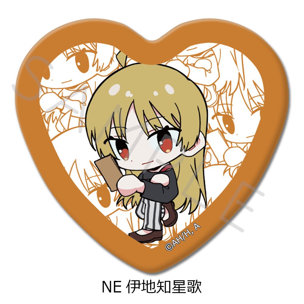 ぼっち・ざ・ろっく! 第4弾 ハート型缶バッジ NE 伊地知星歌 ("Bocchi the Rock!" Vol. 4 Heart Can Badge NE Ijichi Seika)