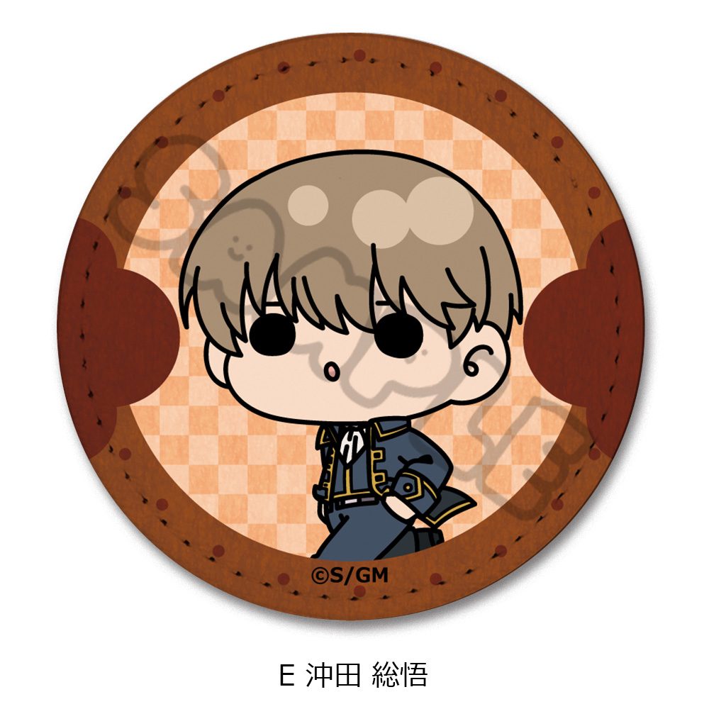 新劇場版 銀魂 -吉原大炎上- レザーバッジ mochochoシリーズ E 沖田総悟 ("New Gintama The Movie: -Yoshiwara in Flames-" Leather Badge mochocho Series E Okita Sougo)