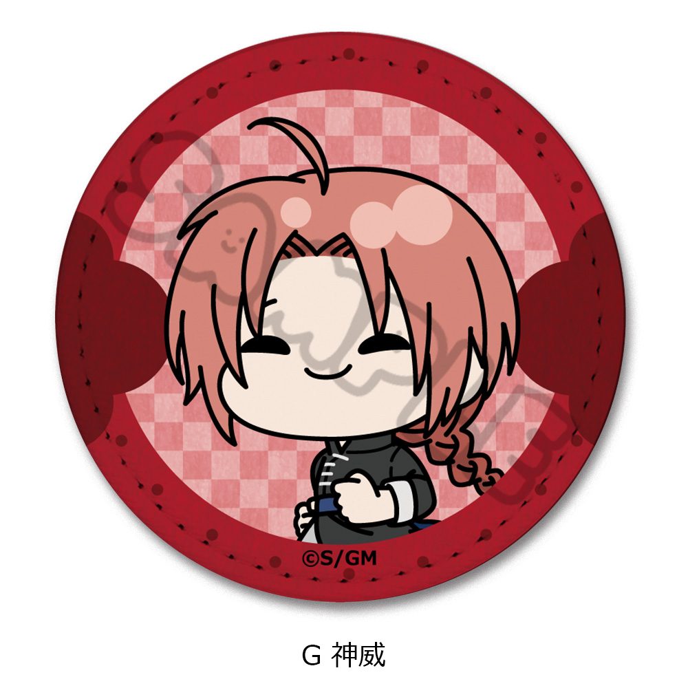 新劇場版 銀魂 -吉原大炎上- レザーバッジ mochochoシリーズ G 神威 ("New Gintama The Movie: -Yoshiwara in Flames-" Leather Badge mochocho Series G Kamui)