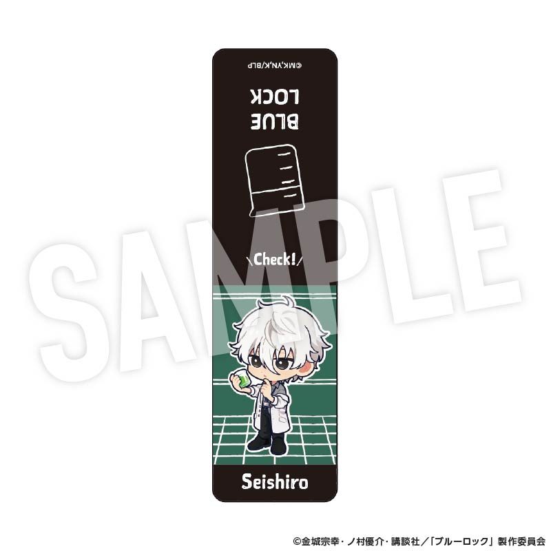 ブルーロック しおり型マグネット Studyデフォルメ 凪誠士郎 ("Blue Lock" Bookmark Type Magnet Study Deformed Nagi Seishiro)