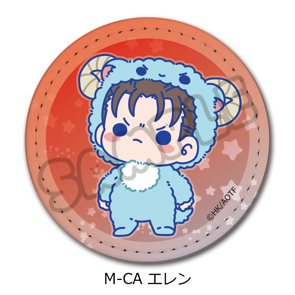 進撃の巨人 The Final Season 第16弾 レザーバッジ(丸形) M-CA エレン ("Attack on Titan The Final Season" Vol. 16 Leather Badge (Round) M-CA Eren)