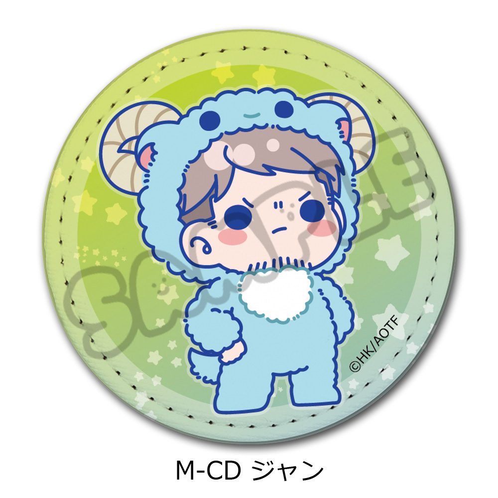 進撃の巨人 The Final Season 第16弾 レザーバッジ(丸形) M-CD ジャン ("Attack on Titan The Final Season" Vol. 16 Leather Badge (Round) M-CD Jean)