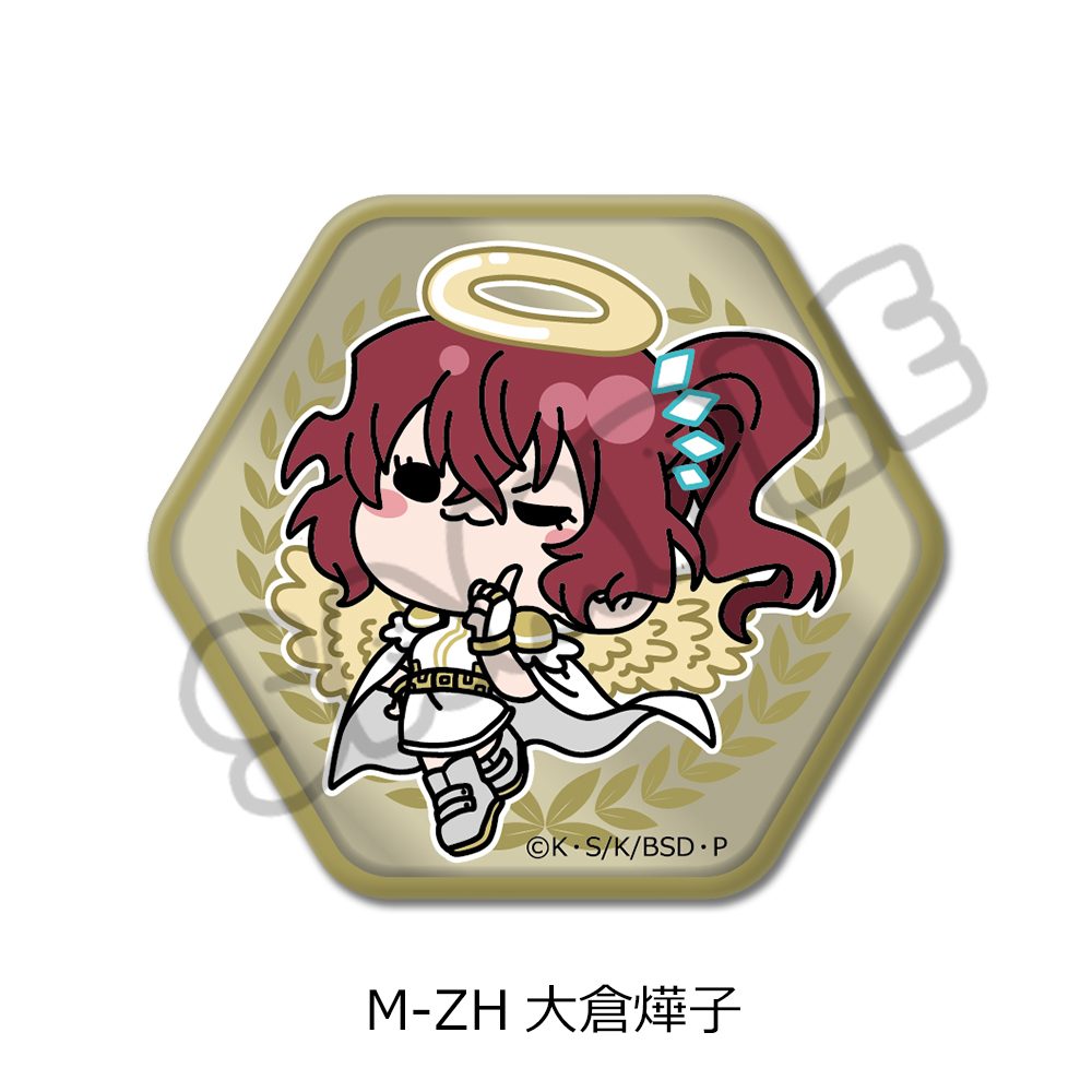 文豪ストレイドッグス 第6弾 六角形缶バッジ Mocho-ZH 大倉燁子 ("Bungo Stray Dogs" Vol. 6 Hexagonal Can Badge Mocho-ZH Okura Teruko)