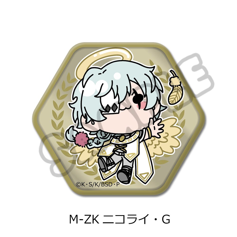 文豪ストレイドッグス 第6弾 六角形缶バッジ Mocho-ZK ニコライ・G ("Bungo Stray Dogs" Vol. 6 Hexagonal Can Badge Mocho-ZK Nikolai G)