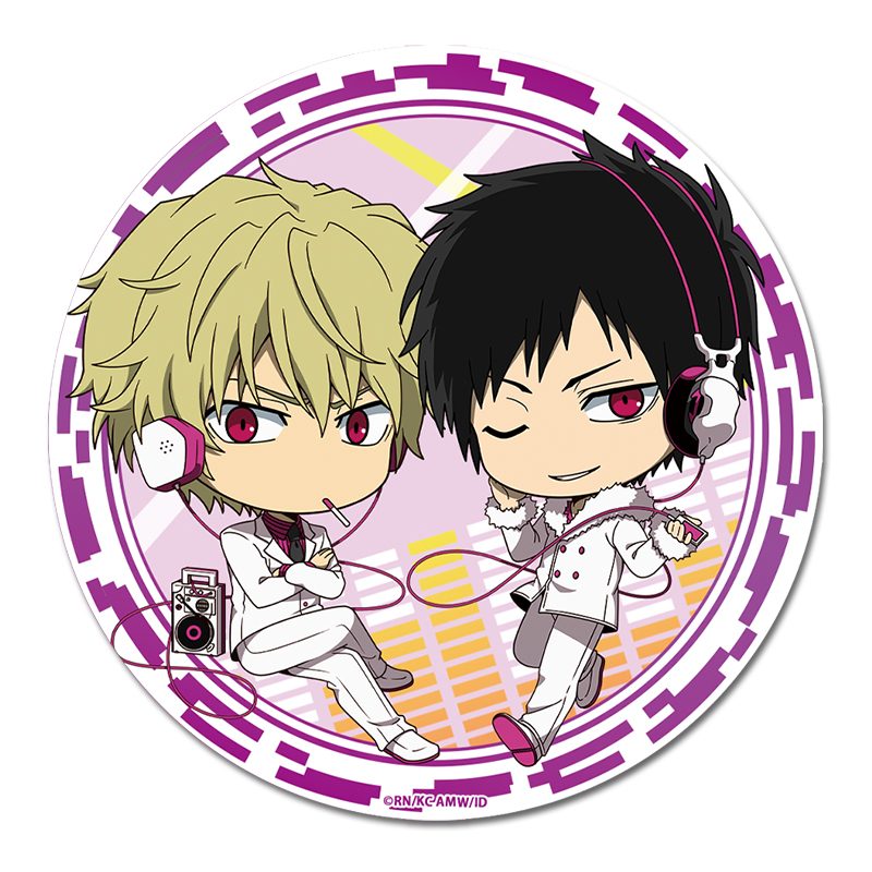 デュラララ!!×2 ぷちちょこBIG缶バッジ サイケデリック ("Durarara!!x2" Puchichoko Big Can Badge Psychedelic)